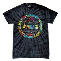 Back To School Third Grade Dream Team Teacher Flower Tie-Dye T-Shirt