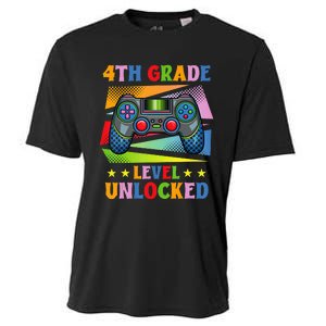 Back To School Video Gamer Level 4Th Grade Unlocked Cooling Performance Crew T-Shirt