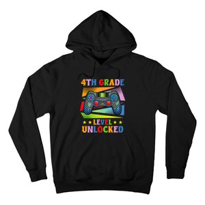 Back To School Video Gamer Level 4Th Grade Unlocked Hoodie