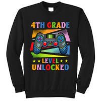 Back To School Video Gamer Level 4Th Grade Unlocked Sweatshirt