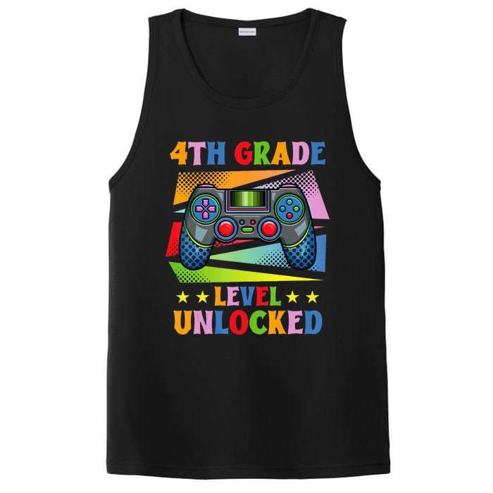 Back To School Video Gamer Level 4Th Grade Unlocked PosiCharge Competitor Tank