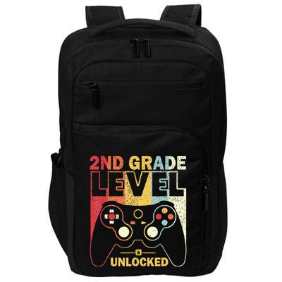 Back To School 2Nd Grade Level Unlocked Video Gamer Impact Tech Backpack
