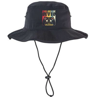 Back To School 2Nd Grade Level Unlocked Video Gamer Bucket Hat