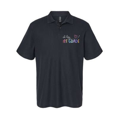 Back To School Oh Hey 1st Grade Teachers Student Softstyle Adult Sport Polo