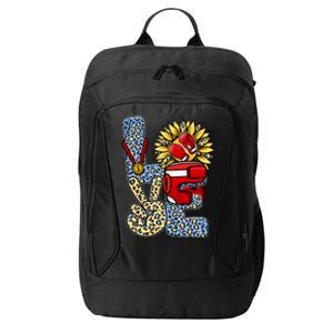 Boxing T Shirts Love Gloves Leopard Sunflower Graphic City Backpack