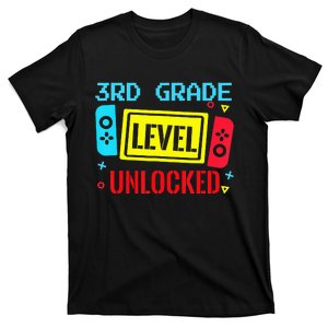 Back To School 3Rd Grade Level Unlocked Video Gamer T-Shirt