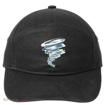 Best Tornado Storm Hunter Weather Meteorology 7-Panel Snapback Hat