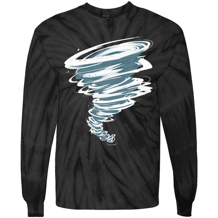 Best Tornado Storm Hunter Weather Meteorology Tie-Dye Long Sleeve Shirt