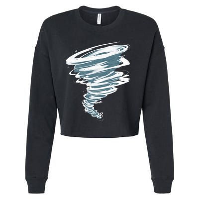 Best Tornado Storm Hunter Weather Meteorology Cropped Pullover Crew