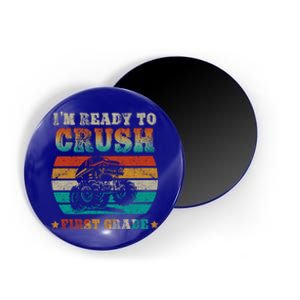 Back To School Ready To Crush First Grade Monster Truck Boys Meaningful Gift Magnet