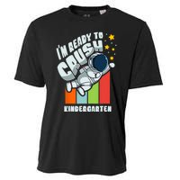 Back To School Cute First Day Of Kindergarten Astronaut Cooling Performance Crew T-Shirt