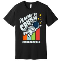 Back To School Cute First Day Of Kindergarten Astronaut Premium T-Shirt