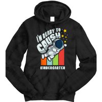 Back To School Cute First Day Of Kindergarten Astronaut Tie Dye Hoodie