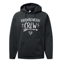 Back To School Kindergarten Crew Teachers Student Performance Fleece Hoodie