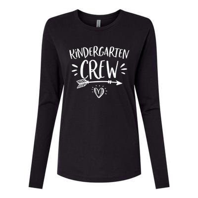 Back To School Kindergarten Crew Teachers Student Womens Cotton Relaxed Long Sleeve T-Shirt