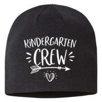 Back To School Kindergarten Crew Teachers Student Sustainable Beanie