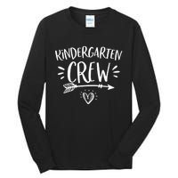 Back To School Kindergarten Crew Teachers Student Tall Long Sleeve T-Shirt