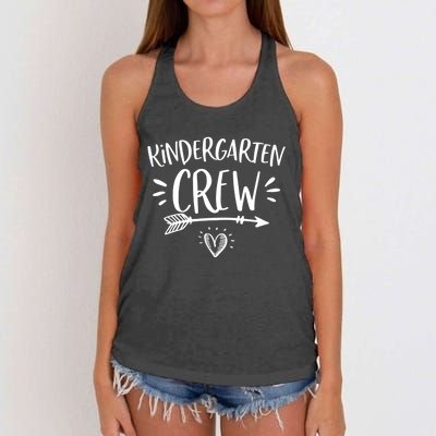 Back To School Kindergarten Crew Teachers Student Women's Knotted Racerback Tank