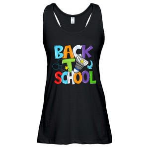 Back To School Badminton Players Funny First Day Of School Ladies Essential Flowy Tank