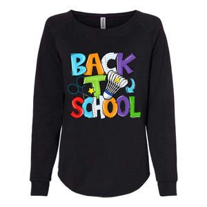 Back To School Badminton Players Funny First Day Of School Womens California Wash Sweatshirt