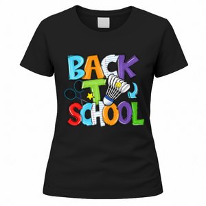 Back To School Badminton Players Funny First Day Of School Women's T-Shirt