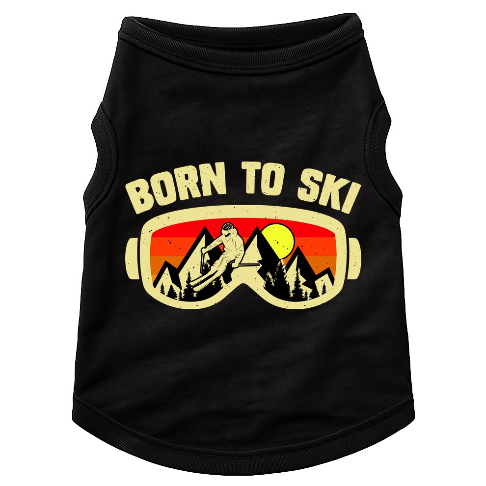 Born To Ski Doggie Tank