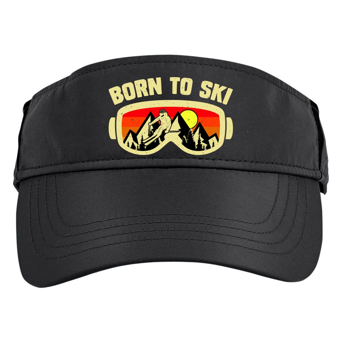 Born To Ski Adult Drive Performance Visor