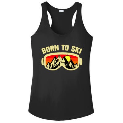 Born To Ski Ladies PosiCharge Competitor Racerback Tank