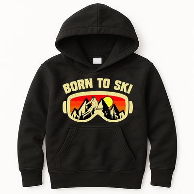 Born To Ski Kids Hoodie