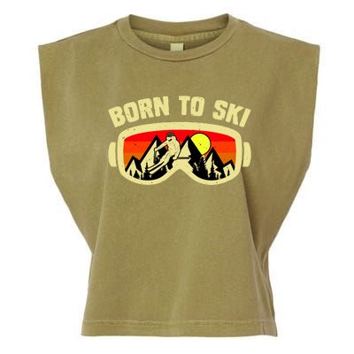 Born To Ski Garment-Dyed Women's Muscle Tee