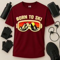 Born To Ski Cooling Performance Crew T-Shirt