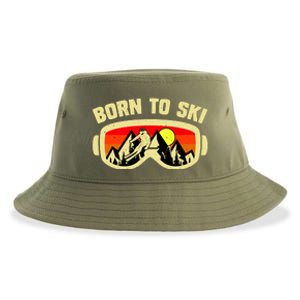 Born To Ski Sustainable Bucket Hat