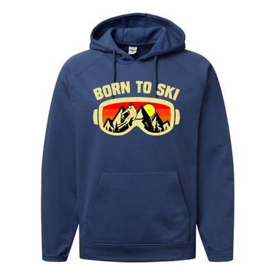 Born To Ski Performance Fleece Hoodie