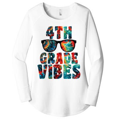 Back To School 4th Grade Vibes First Day Teacher Women's Perfect Tri Tunic Long Sleeve Shirt