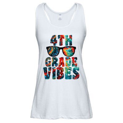 Back To School 4th Grade Vibes First Day Teacher Ladies Essential Flowy Tank