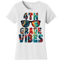 Back To School 4th Grade Vibes First Day Teacher Women's T-Shirt