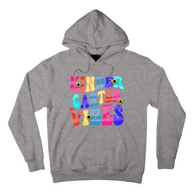 Back To School Kindergarten Vibes Retro Teacher Women Tall Hoodie