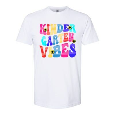 Back To School Kindergarten Vibes Retro Teacher Women Softstyle CVC T-Shirt