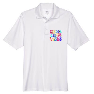 Back To School Kindergarten Vibes Retro Teacher Women Men's Origin Performance Pique Polo