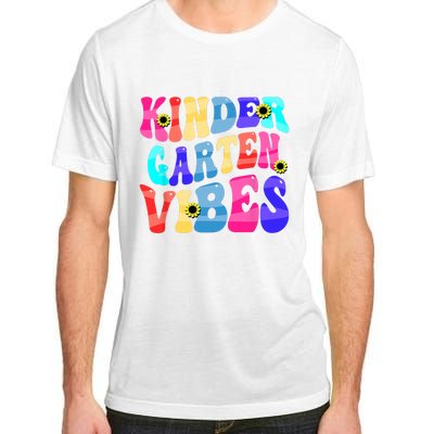 Back To School Kindergarten Vibes Retro Teacher Women Adult ChromaSoft Performance T-Shirt