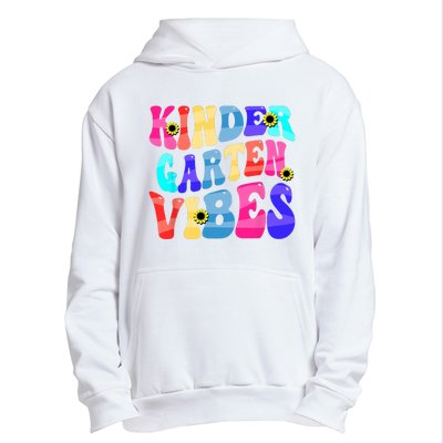 Back To School Kindergarten Vibes Retro Teacher Women Urban Pullover Hoodie