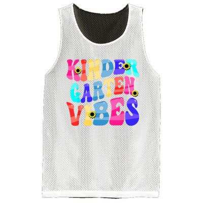 Back To School Kindergarten Vibes Retro Teacher Women Mesh Reversible Basketball Jersey Tank