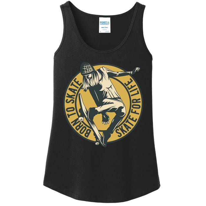 Born To Skate Ladies Essential Tank