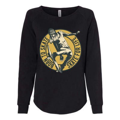 Born To Skate Womens California Wash Sweatshirt