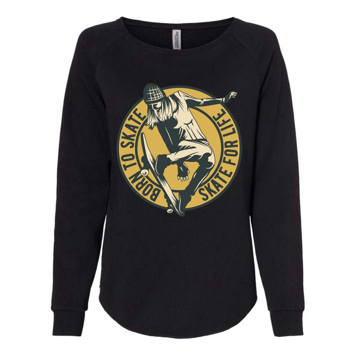 Born To Skate Womens California Wash Sweatshirt