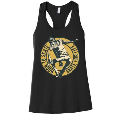 Born To Skate Women's Racerback Tank