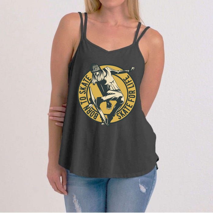 Born To Skate Women's Strappy Tank