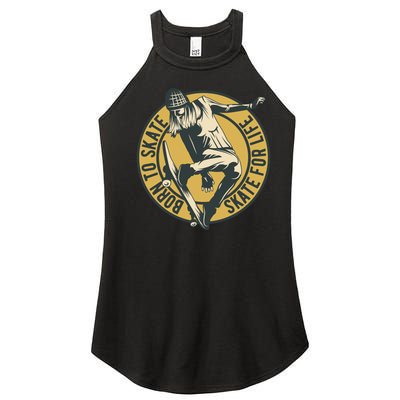 Born To Skate Women's Perfect Tri Rocker Tank