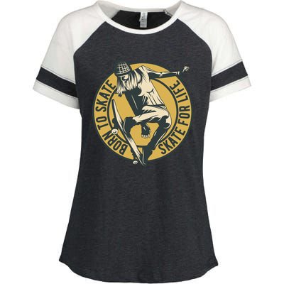 Born To Skate Enza Ladies Jersey Colorblock Tee