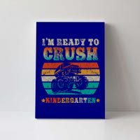 Back To School Ready To Crush Kindergarten Monster Truck Boy Gift Canvas